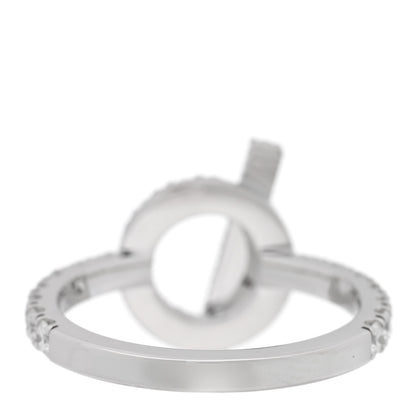 Hermes 18K White Gold Diamond Finesse Ring 52 6 3 of 5