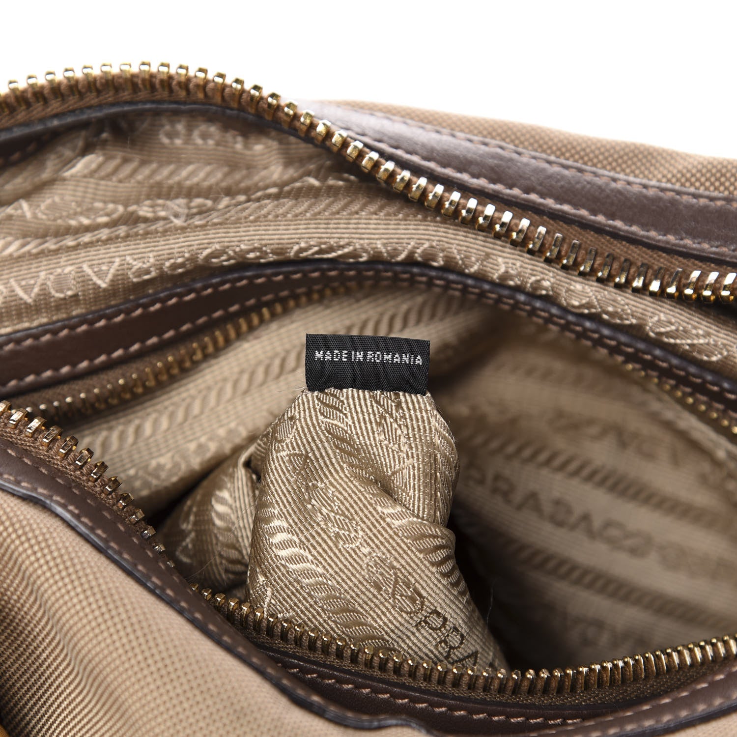Prada Jacquard Logo Tote Corda Bruciato 9 of 17