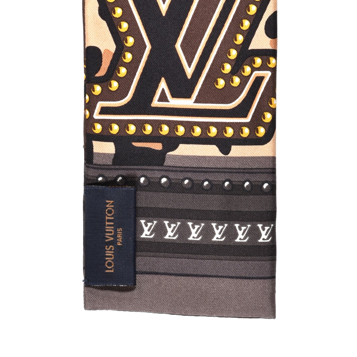 Silk Monogram LV World Bandeau Brown