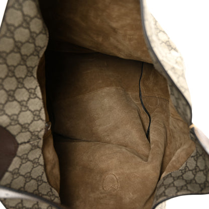 Gucci GG Supreme Monogram Calfskin Web Small Jackie 1961 Shoulder Bag Beige Brown Sugar 6 of 11