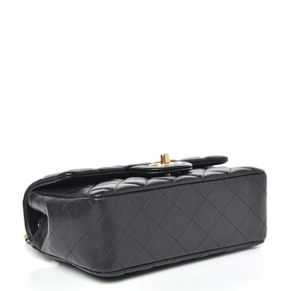 Chanel Lambskin Quilted Mini Rectangular Flap Black 4 of 16