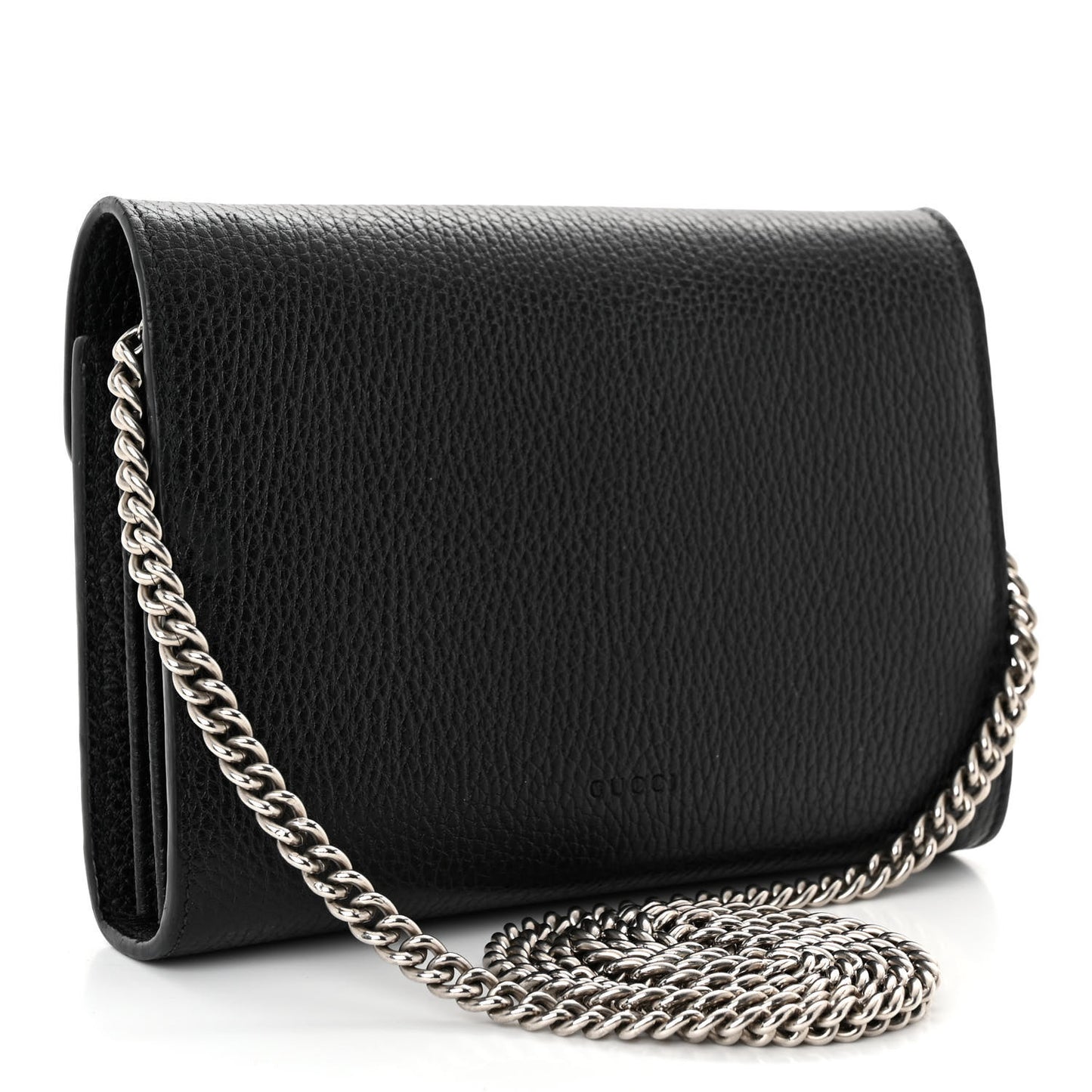 Calfskin Mini Dionysus Chain Wallet Black