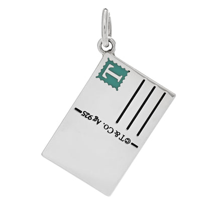 Tiffany Sterling Silver Enamel Australia Postcard Charm Blue 3 of 5