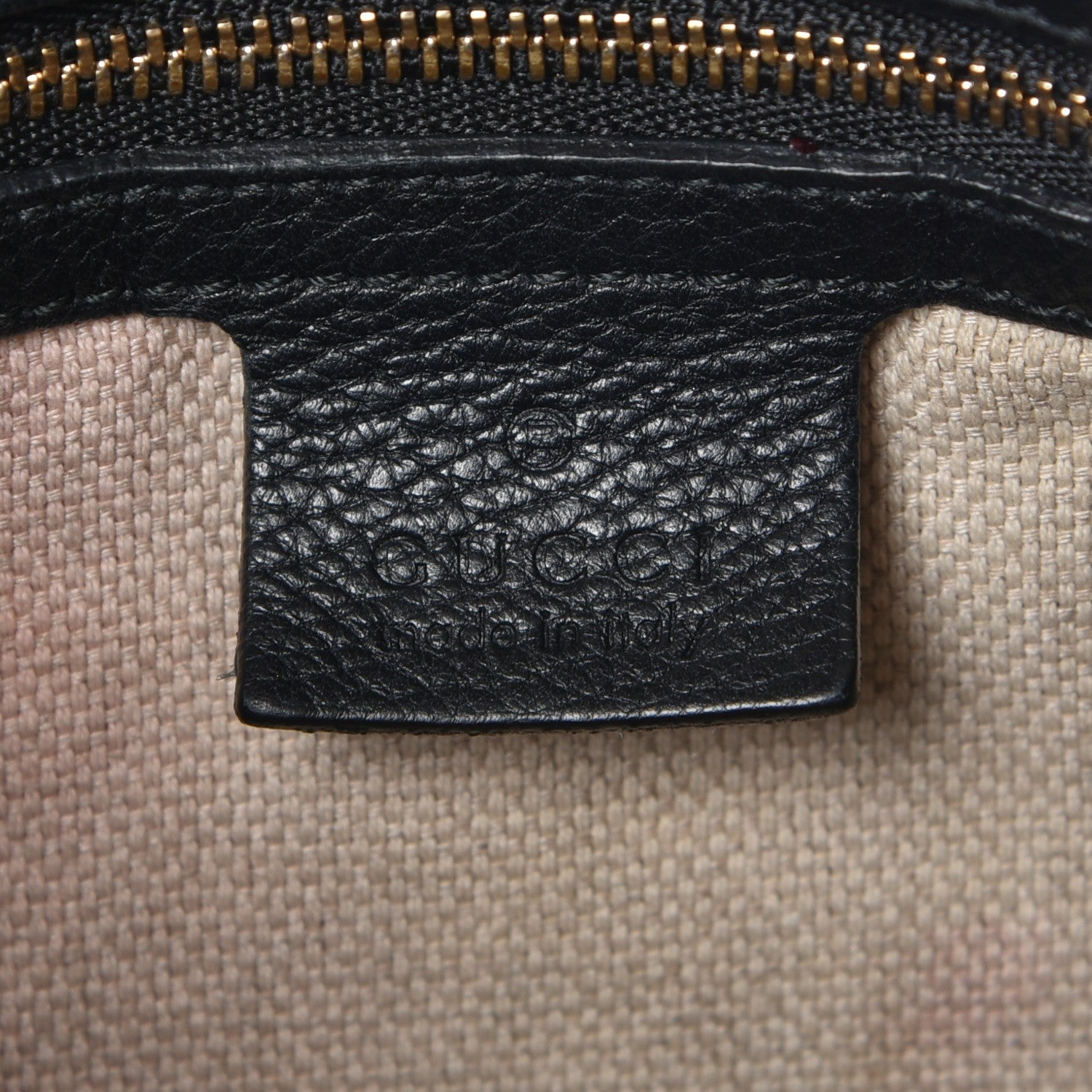 Gucci Pebbled Calfskin Medium Soho Chain Shoulder Bag Black 6 of 9