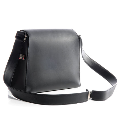 Hermes Box Leather Attelage Messenger Black 3 of 6