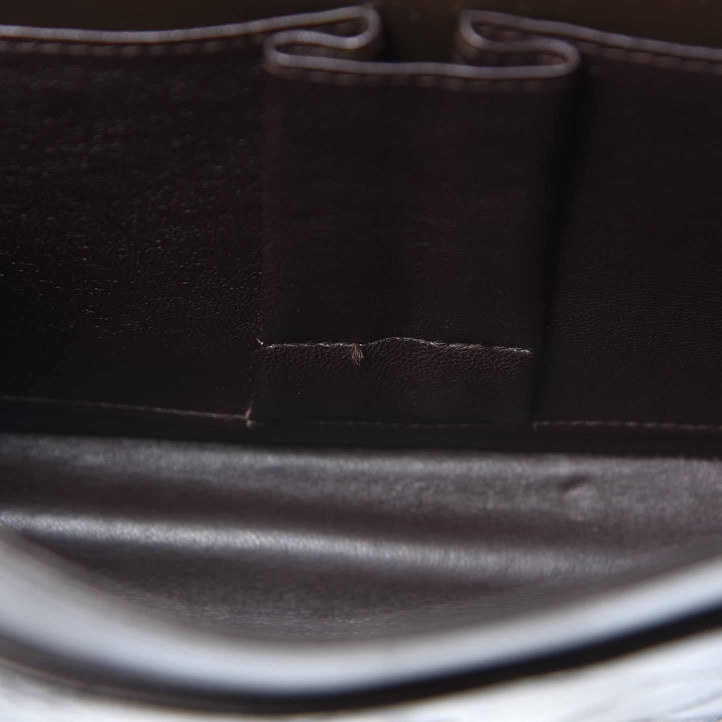 Lambskin Medium Double Flap Bijoux Chain Brown