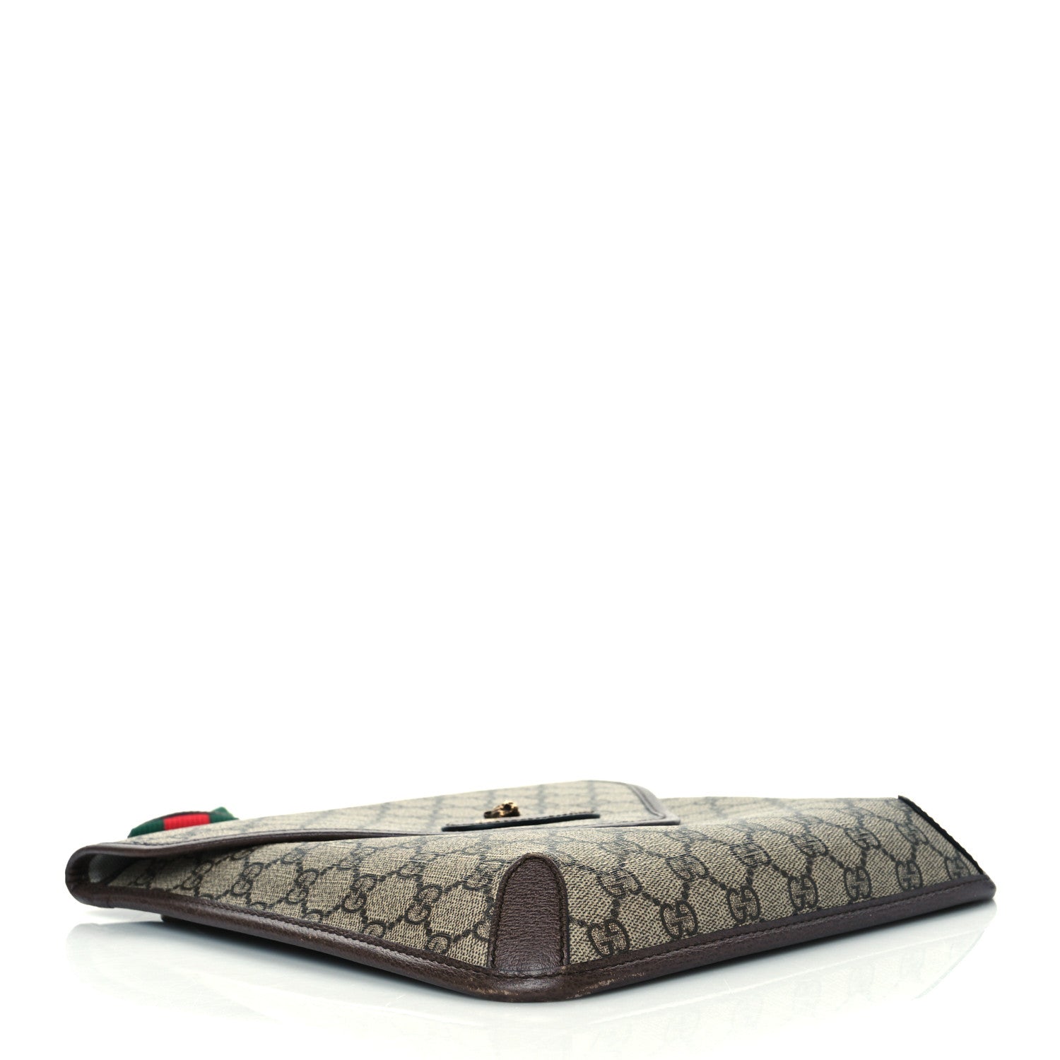 Gucci GG Supreme Monogram Web Medium Neo Vintage Flap Messenger Bag Beige New Acero 4 of 11