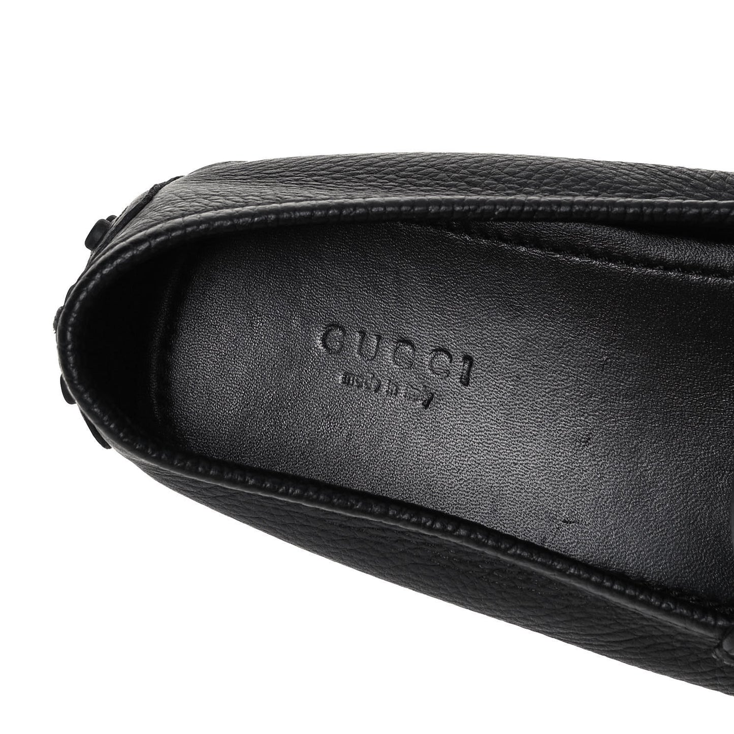 Road Calfskin Web Womens Horsebit Driver Loafers 39.5 Black