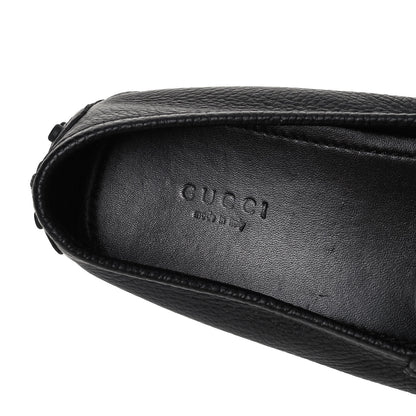 Gucci Road Calfskin Web Womens Horsebit Driver Loafers 39.5 Black 7 of 7