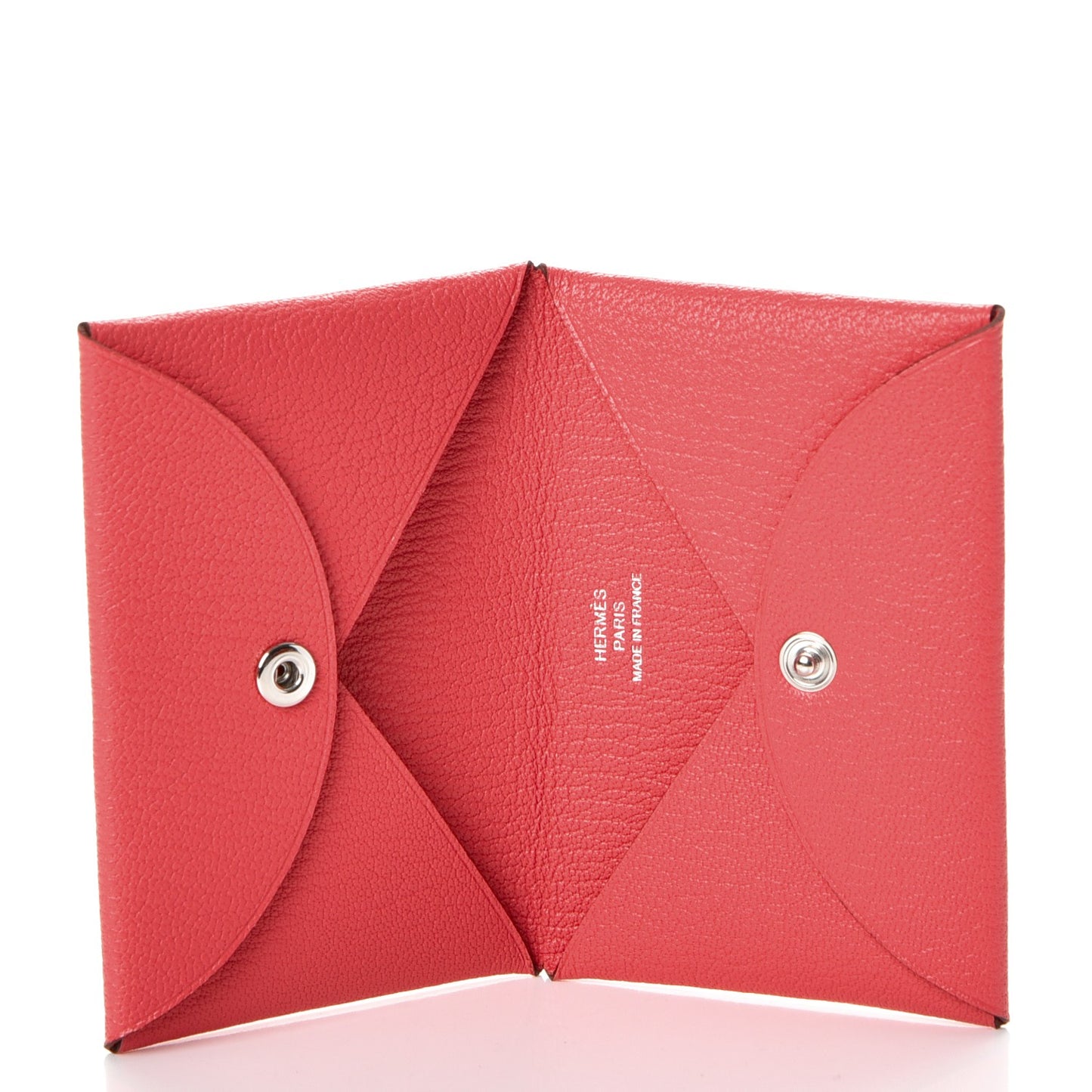 Chevre Mysore Calvi Card Case Rose Lipstick