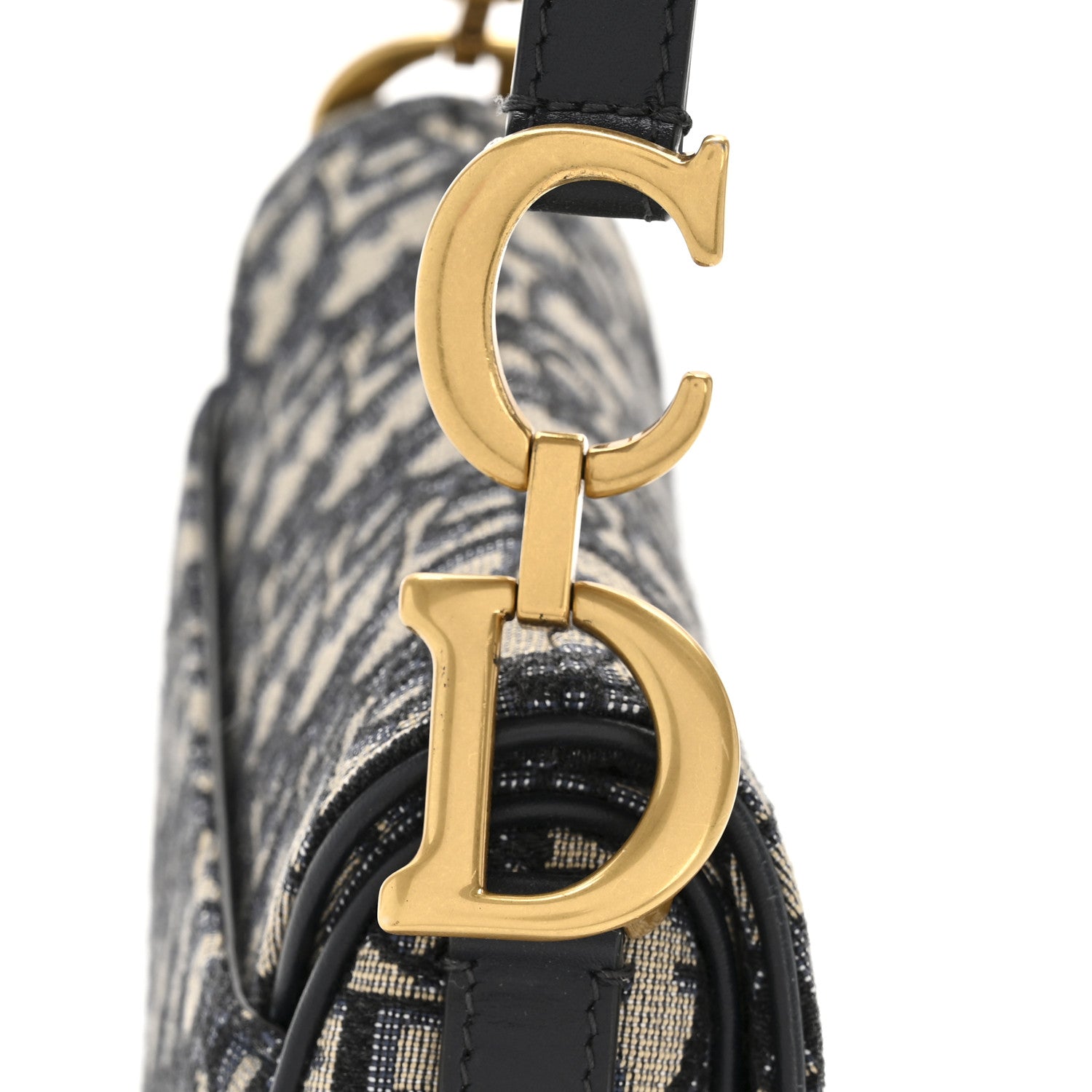 Christian Dior Oblique Mini Saddle Bag Blue 11 of 11