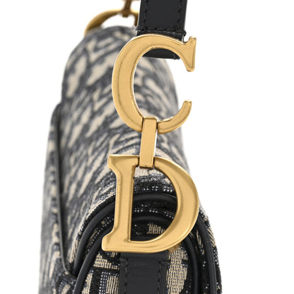 Christian Dior Oblique Mini Saddle Bag Blue 11 of 11