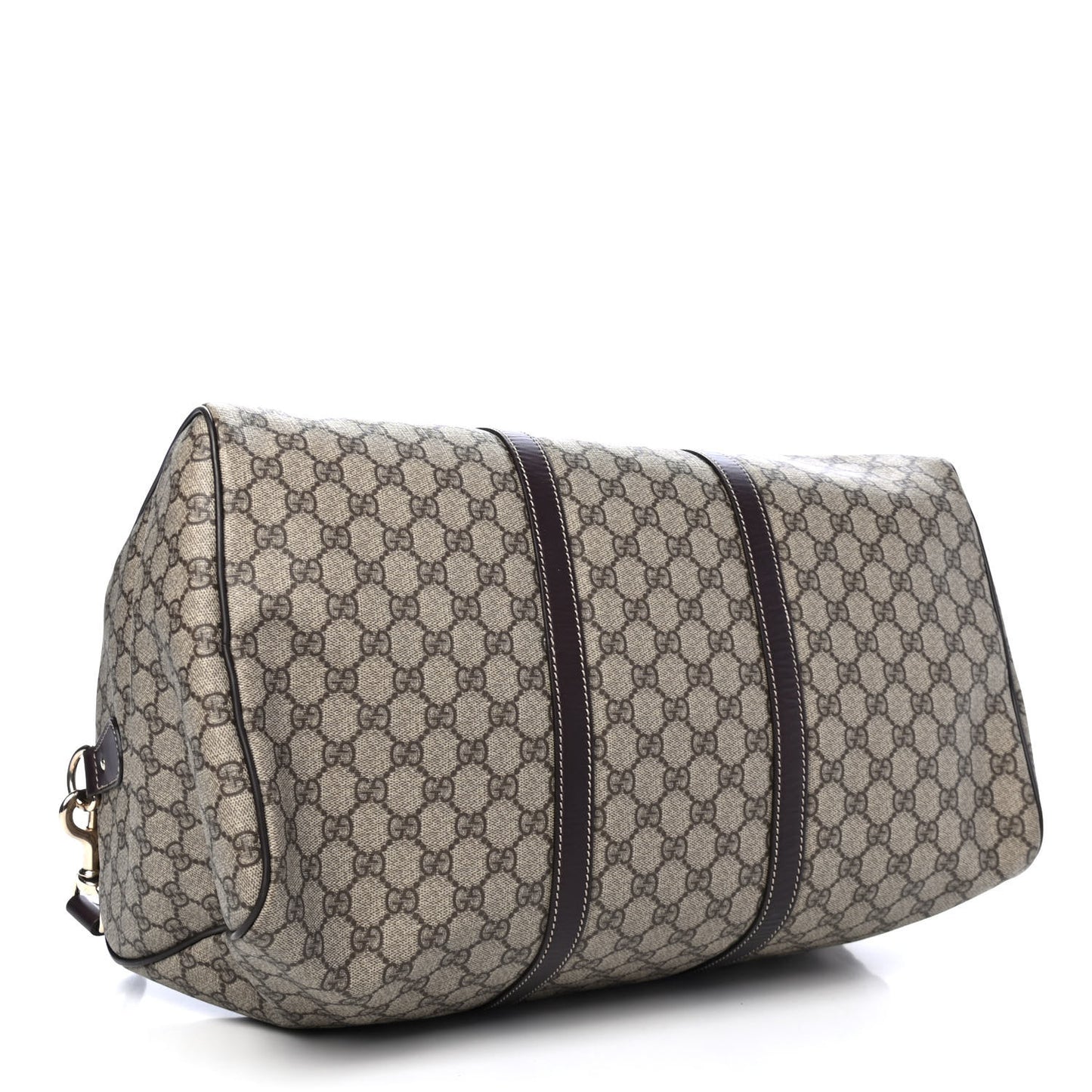 GG Plus Monogram Medium Carry On Duffle Bag Brown
