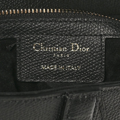 Christian Dior Grained Calfskin Saddle Bag Black 6 of 10