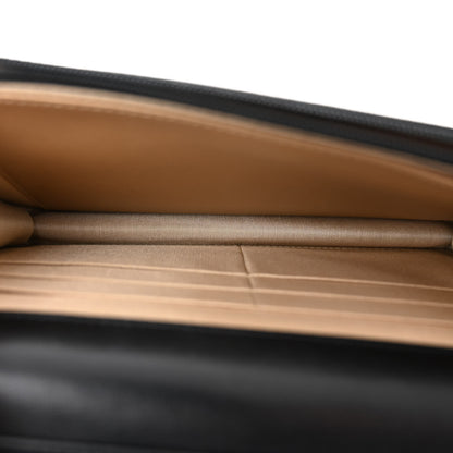 Chanel Lambskin Quilted CC Pearl Crush Wallet on Chain WOC Black 5 of 12