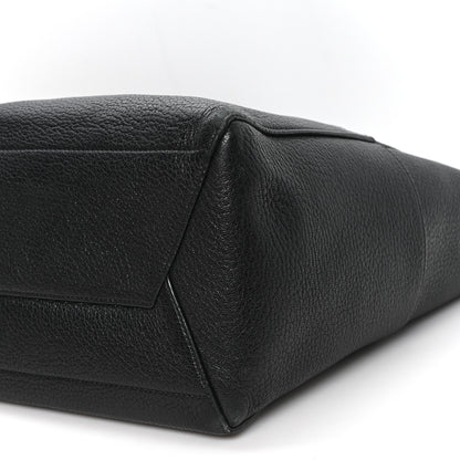 Celine Soft Grained Calfskin Sangle Bucket Bag Black 9 of 10