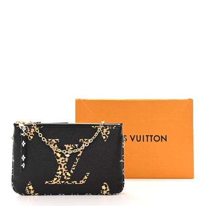 Louis Vuitton Monogram Giant Jungle Pochette Double Zip Black 13 of 13