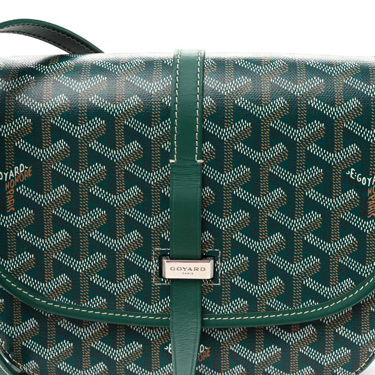 Goyardine Belvedere II PM Messenger Bag Green