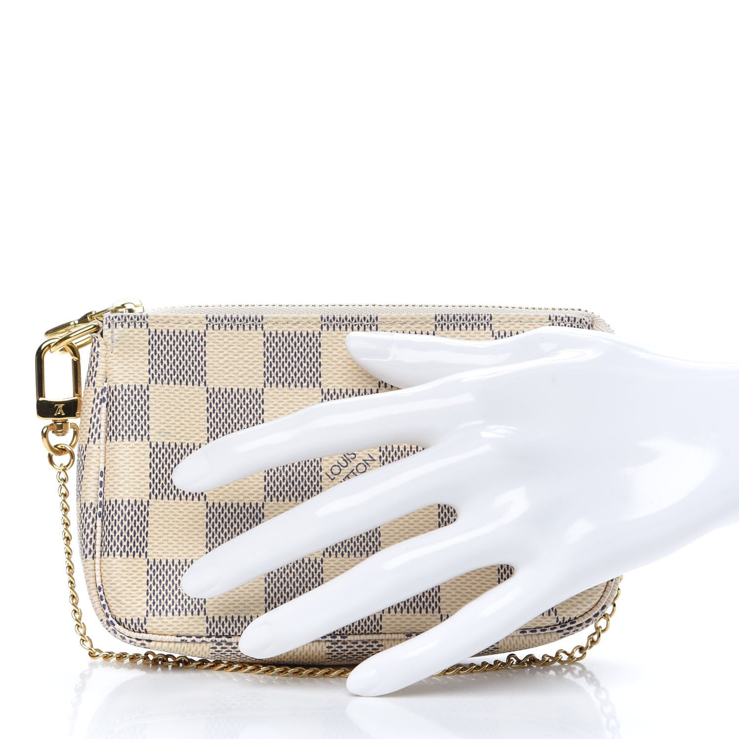 Louis Vuitton Damier Azur Mini Pochette Accessories 2 of 9