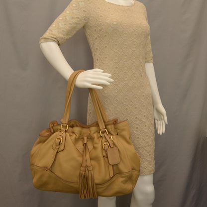 Prada Cervo Deerskin Drawstring Bag 2 of 6