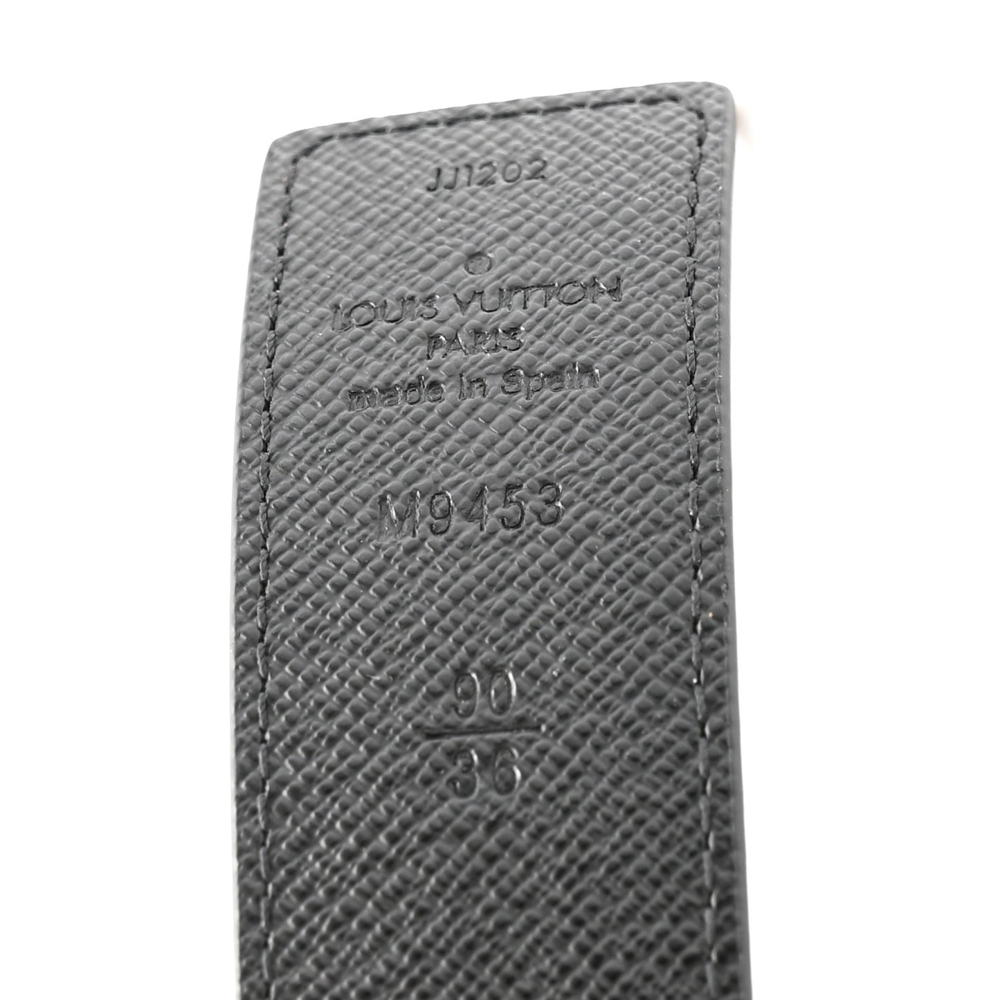 Calfskin Monogram 30mm LV Initiales Reversible Belt  90 36 Black