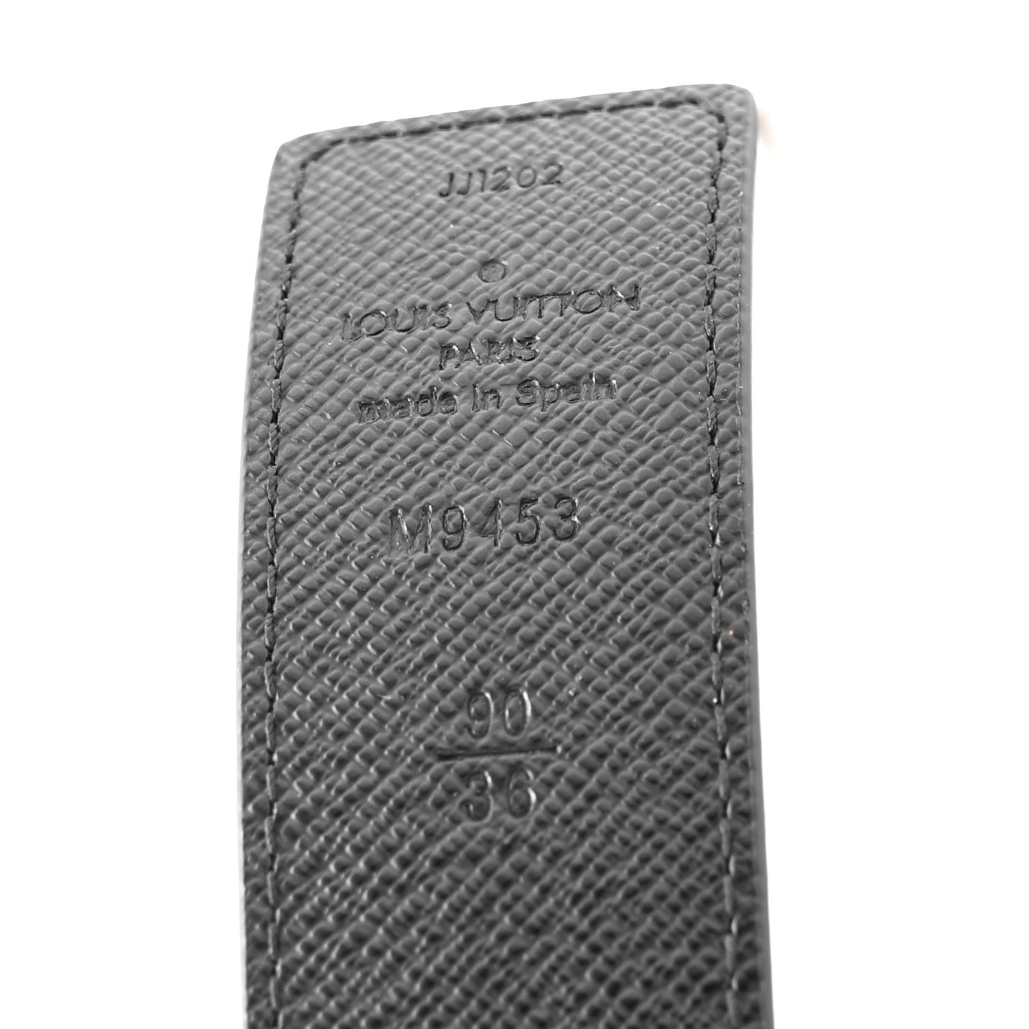 Louis Vuitton Calfskin Monogram 30mm LV Initiales Reversible Belt  90 36 Black 4 of 7