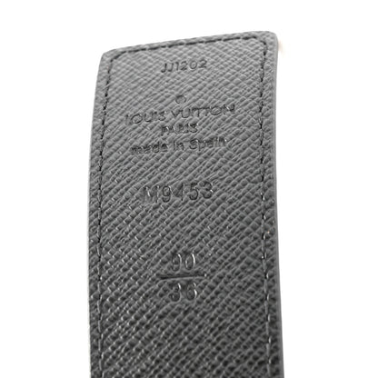 Louis Vuitton Calfskin Monogram 30mm LV Initiales Reversible Belt  90 36 Black 4 of 7