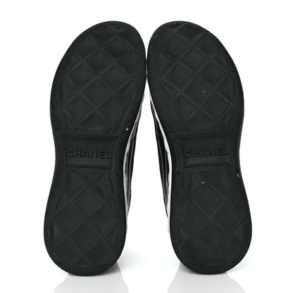 Chanel Velvet Calfskin Mixed Fibers CC Sneakers 39 Black 5 of 9