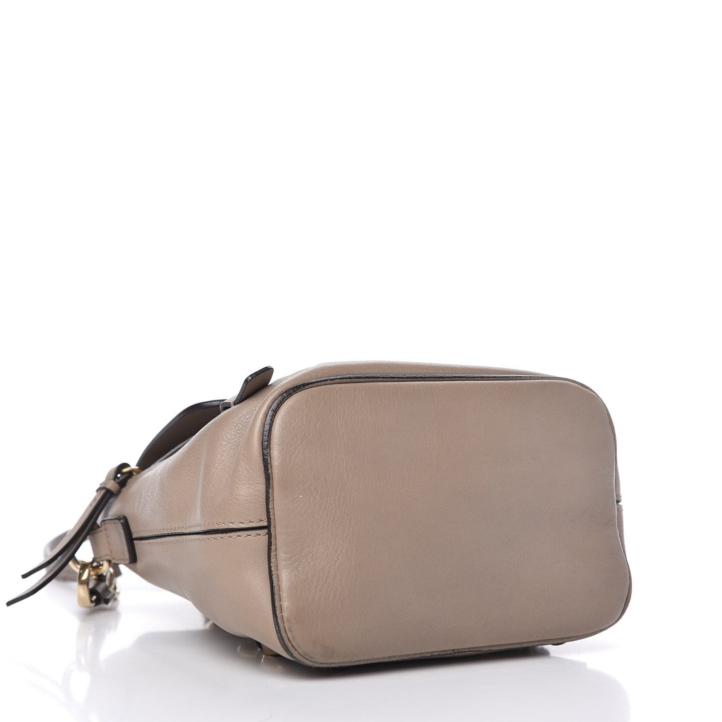 Suede Calfskin Mini Faye Backpack Motty Grey