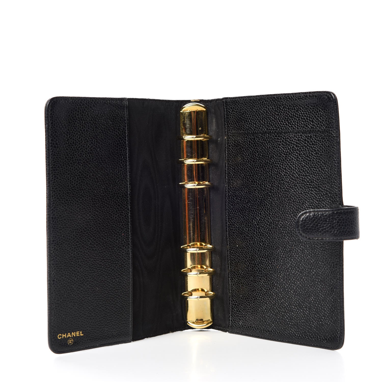 Chanel Caviar CC Medium Ring Agenda Planner Black 9 of 12