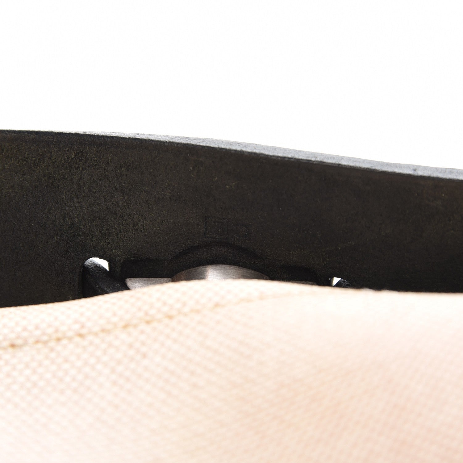 Hermes Toile Vache Calfskin Herbag 30 PM Bag Natural Black 7 of 11