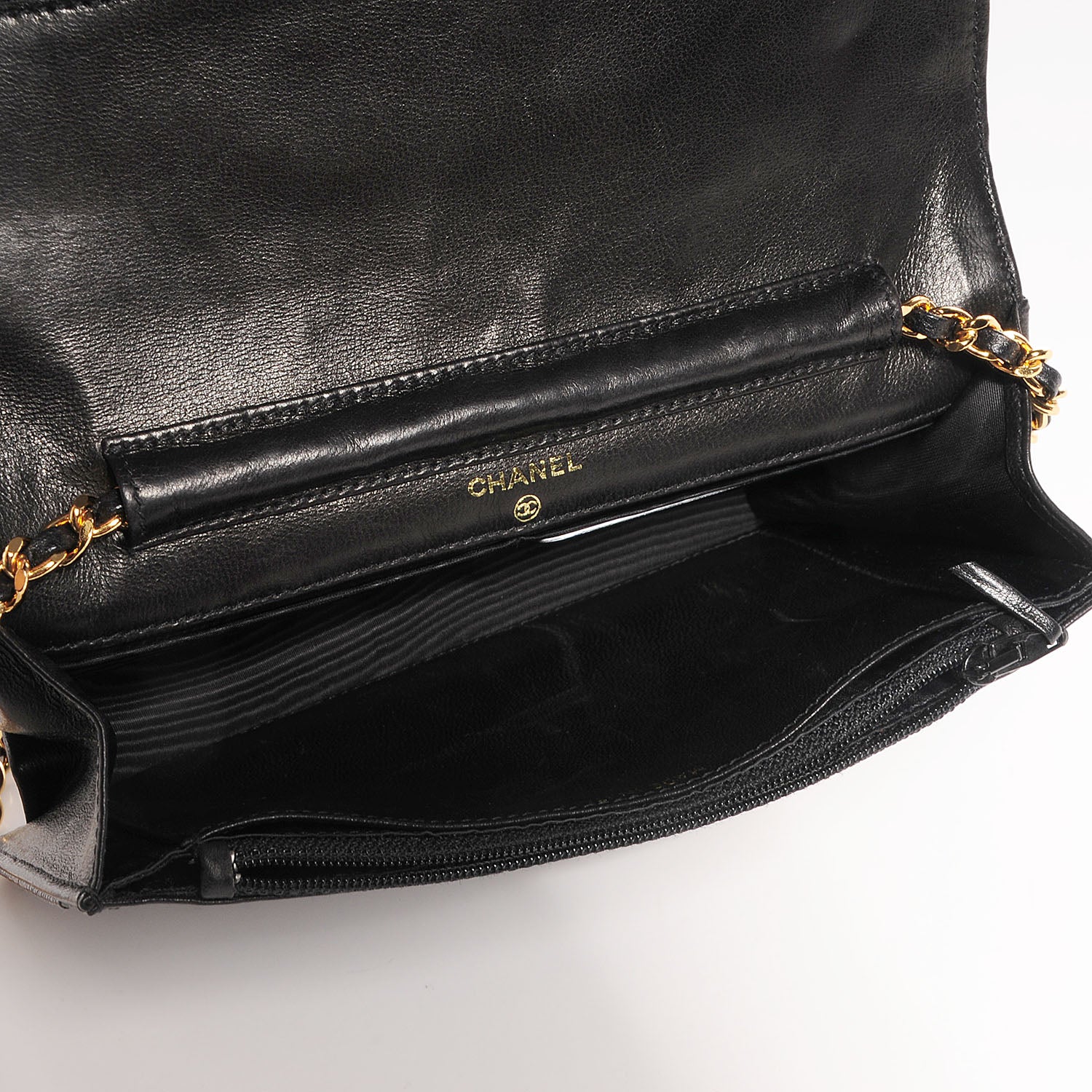 Chanel Caviar Timeless CC Wallet on Chain WOC Black 5 of 9