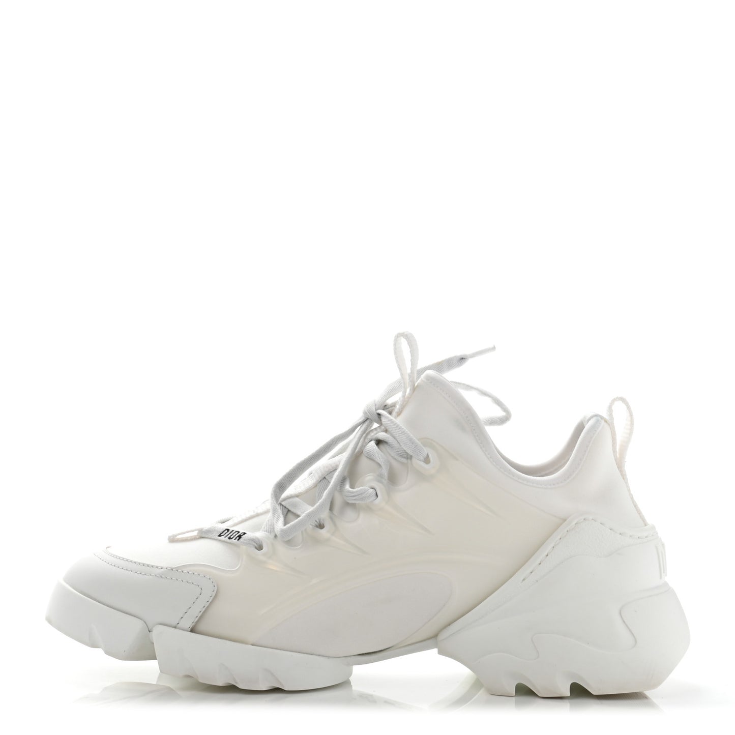 Technical Fabric Rubber Womens D-Connect Sneakers 38.5 White