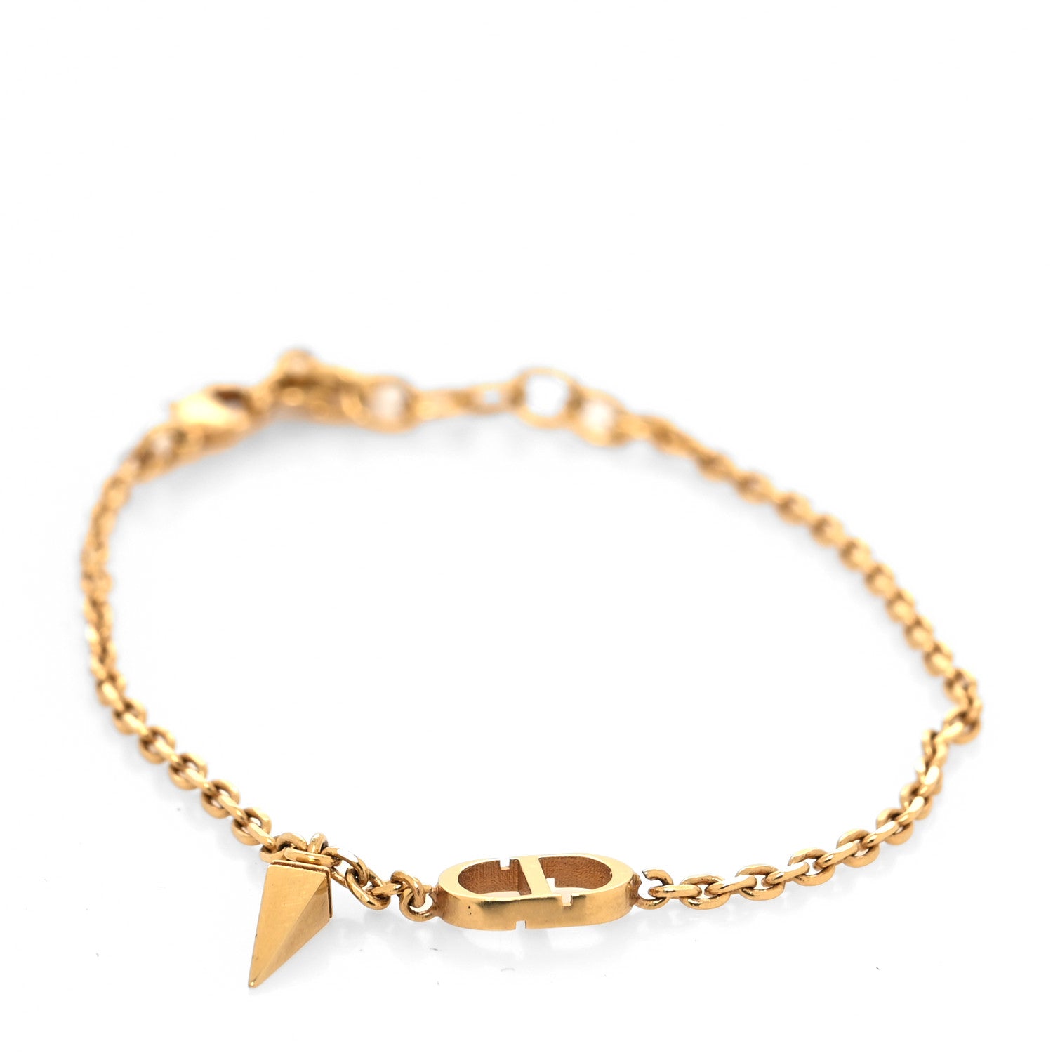 Christian Dior Metal CD Bracelet Gold 1 of 5