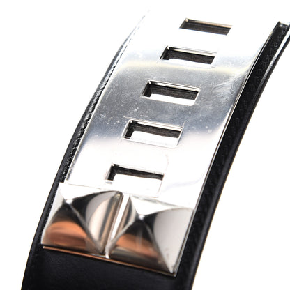 Hermes Box Collier De Chien CDC Belt 85 Black 6 of 7