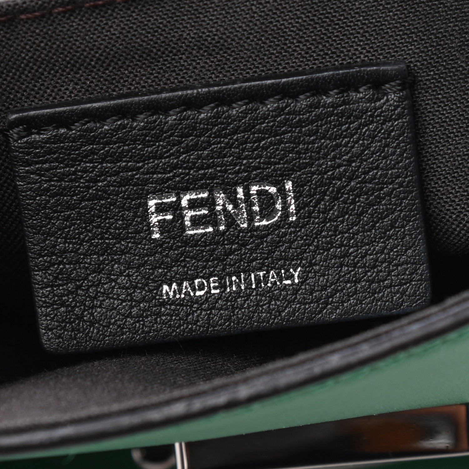 Fendi Vitello Century Opaco Mini Back to School Backpack Green 8 of 9