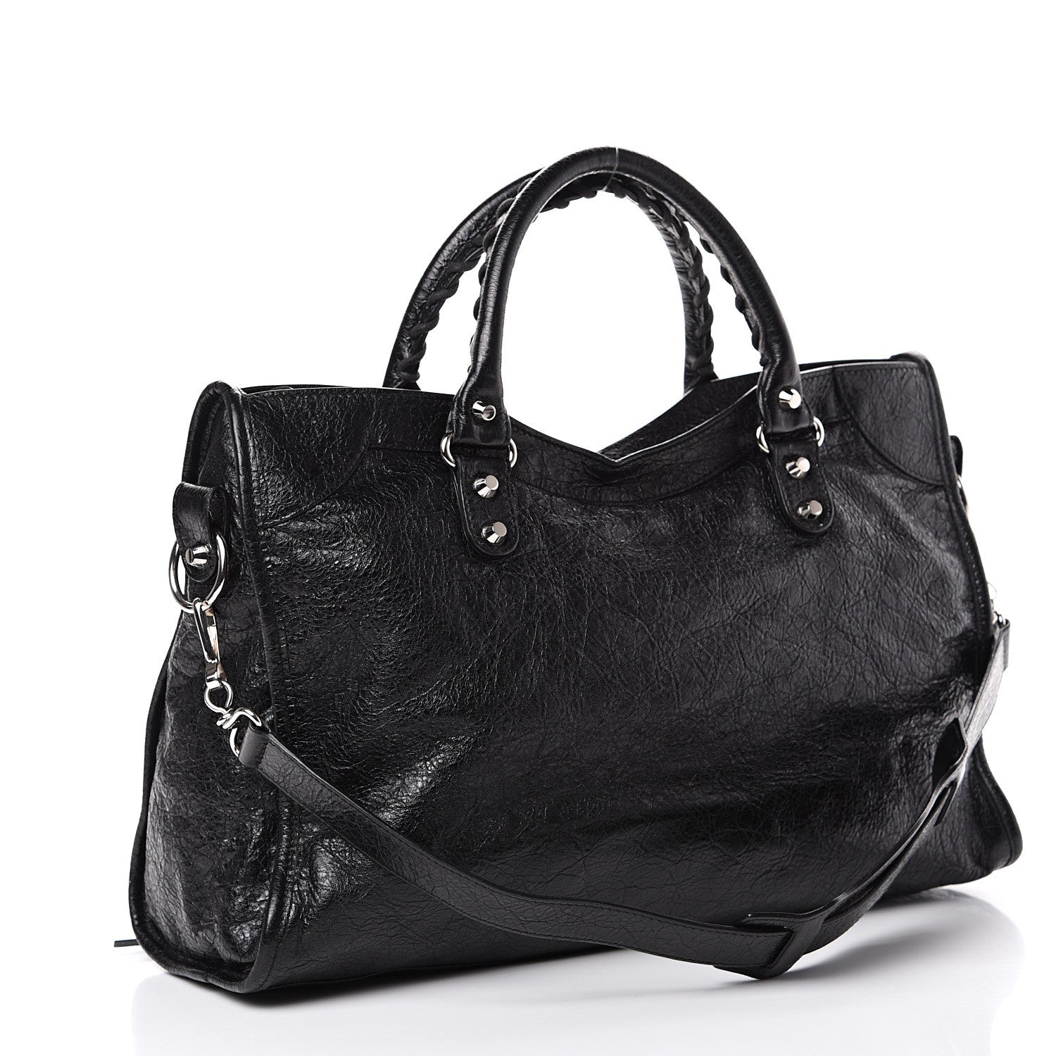 Balenciaga Agneau Classic Silver Hardware City Black 2 of 10