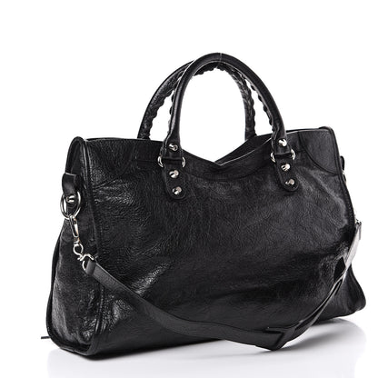 Balenciaga Agneau Classic Silver Hardware City Black 2 of 10