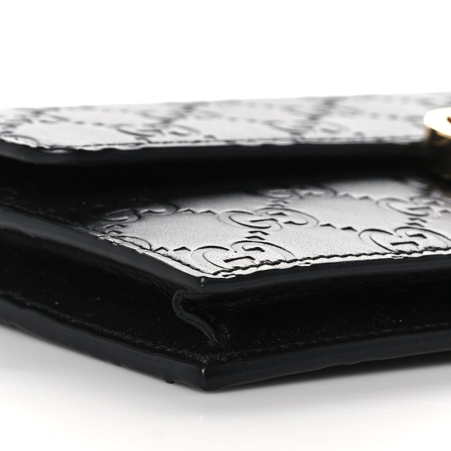 Gucci Guccissima Icon Chain Wallet Black 7 of 10