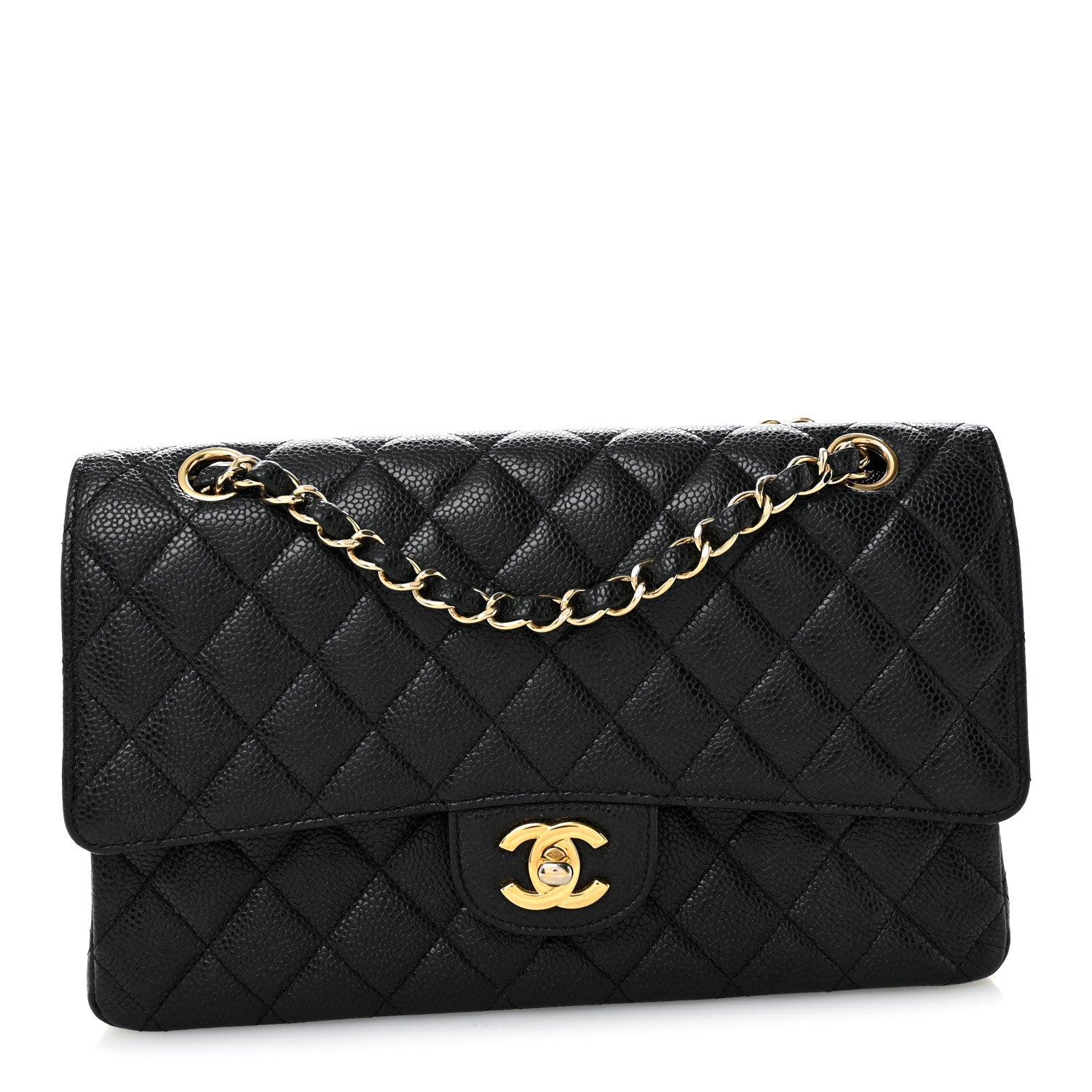 Chanel Caviar Quilted Medium Double Flap Black 1 of 11