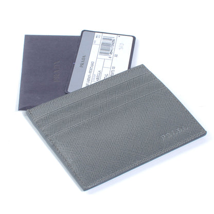 Prada Saffiano Metal Card Case Argilla 6 of 6