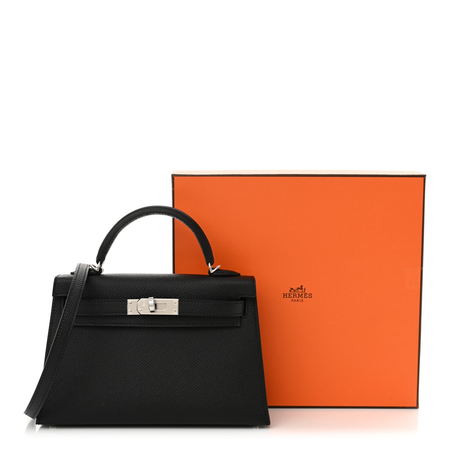 Epsom Mini Kelly Sellier 20 Black