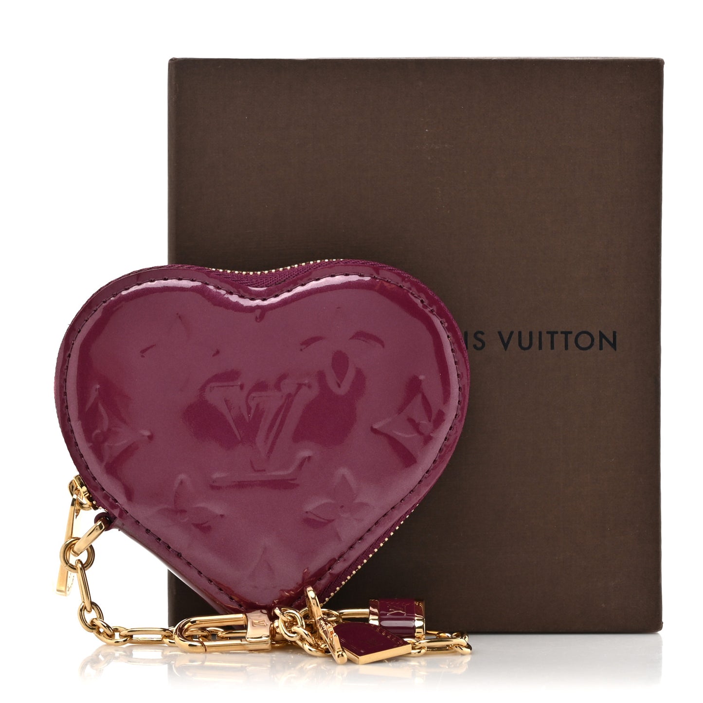 Vernis Heart Coin Purse Violet