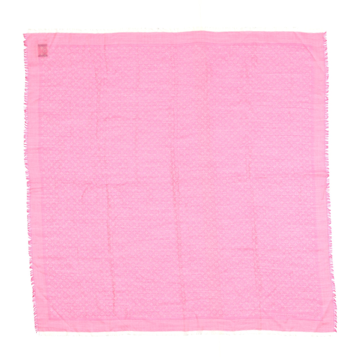 Louis Vuitton Silk Wool Monogram Petit Louis Shawl Pop 1 of 4