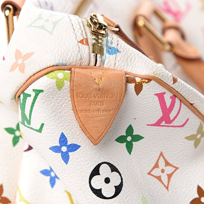Louis Vuitton Monogram Multicolor Speedy 30 White 6 of 12