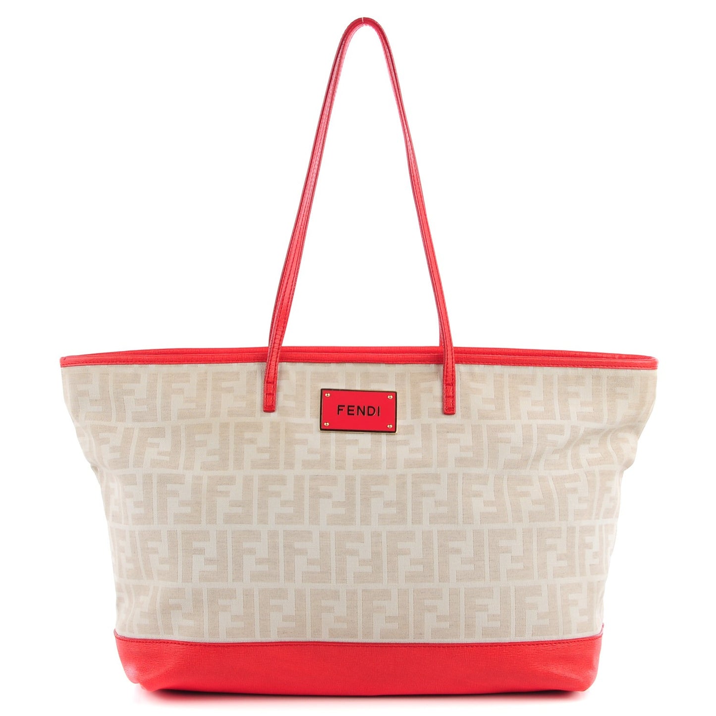 Fabric FF Roll Tote Latte Fragola