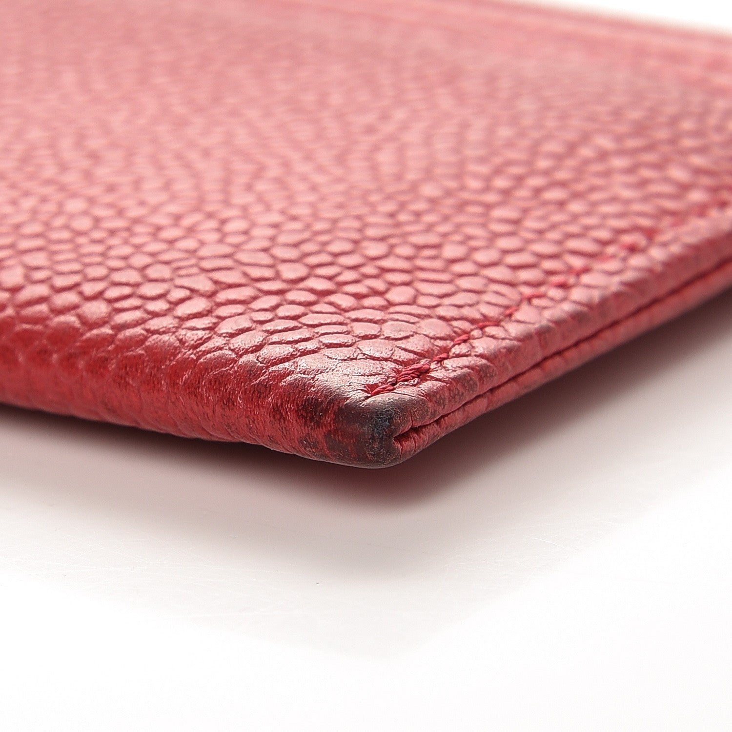 Chanel Caviar Timeless CC Card Holder Dark Pink 11 of 12