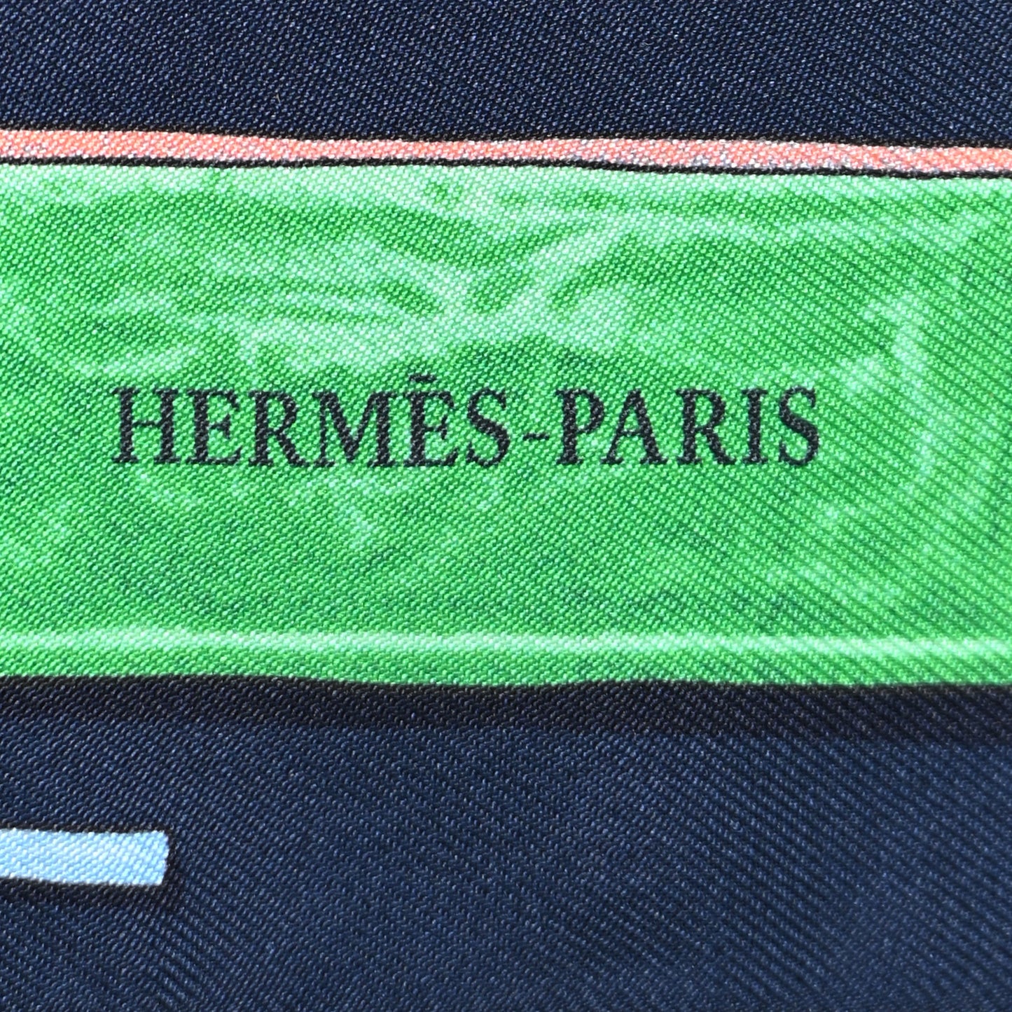 Silk In The Pocket Twilly Marine Vert Vif Rouge