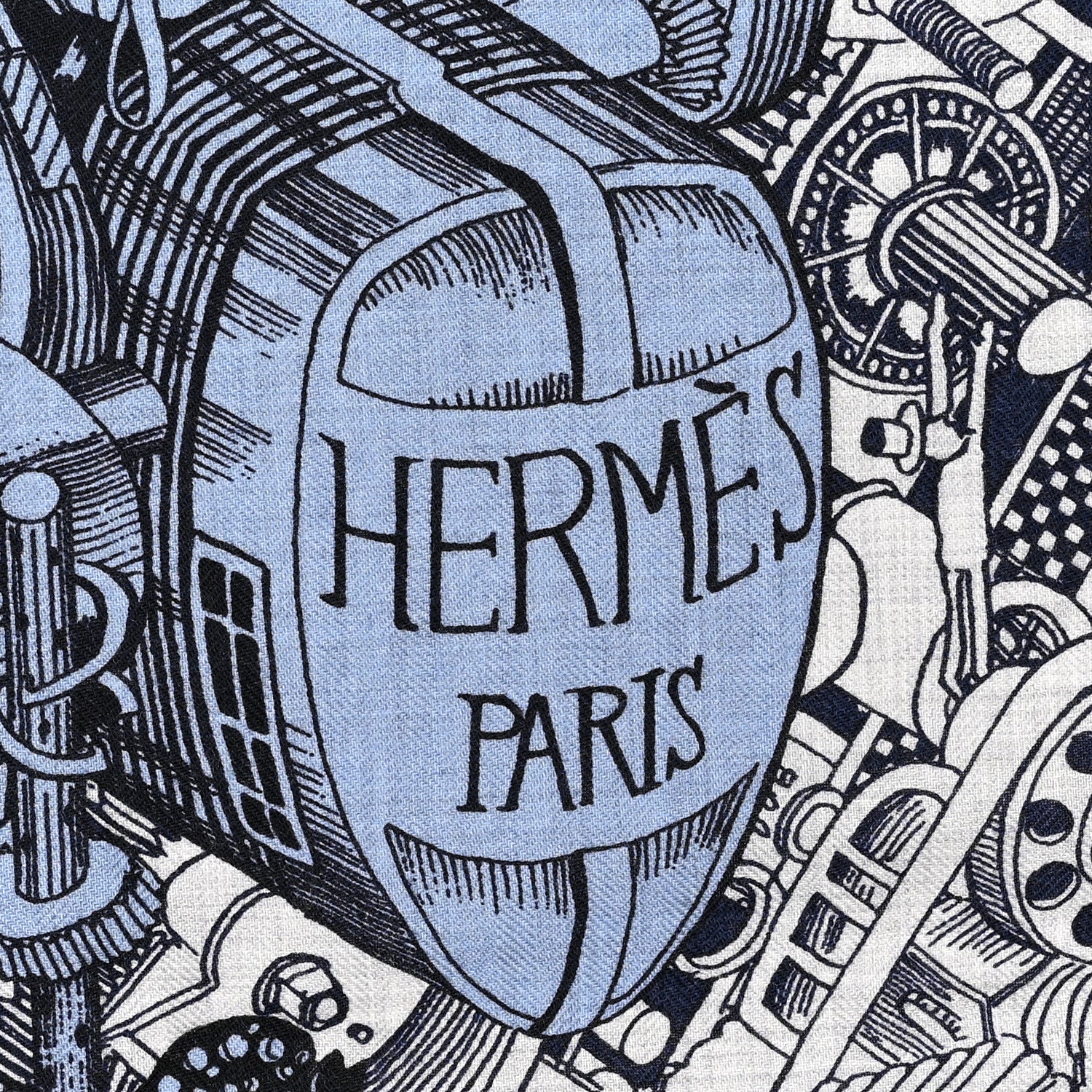 Hermes Cashmere Silk Shawl 140 3 of 5