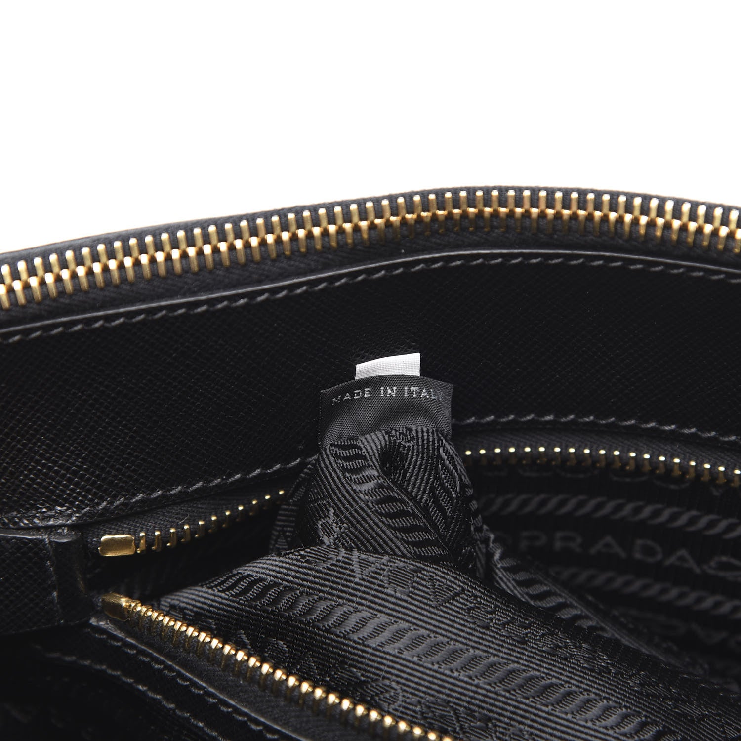 Prada Saffiano Medium Galleria Double Zip Tote Black 7 of 9